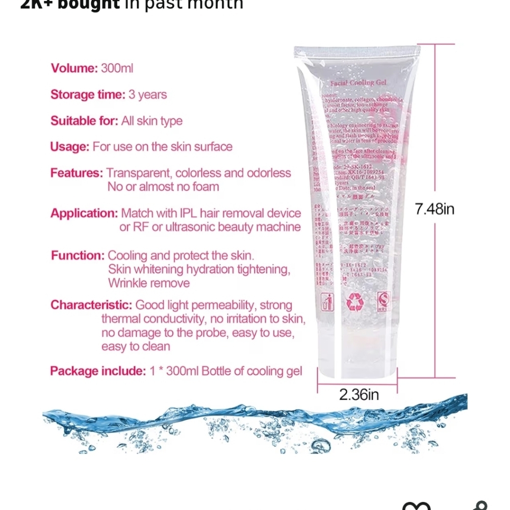 Facial Cooling Gel For Laser Hair Removal - Picture 5 of 10